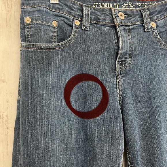 Dickies Relaxed Dark Wash Cotton Blend Work Mechanic Bootcut Denim Jeans 8 - Picture 3 of 13